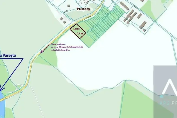 kołobrzeski, Dygowo, Pustary, Działka na sprzedaż