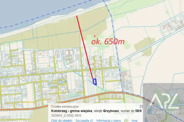 kołobrzeski, Kołobrzeg, Grzybowo, Nadmorska, OBNIŻKA! DZIAŁKA BUDOWLANA Z PROJEKTEM NA PENSJONAT I DOMKI LENISKOWE!
